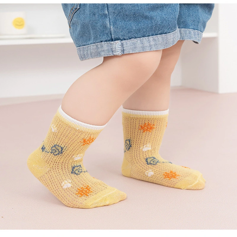 0-3 Year Old Children′s Cotton Spring Summer Socks Boys Girls Baby Socks