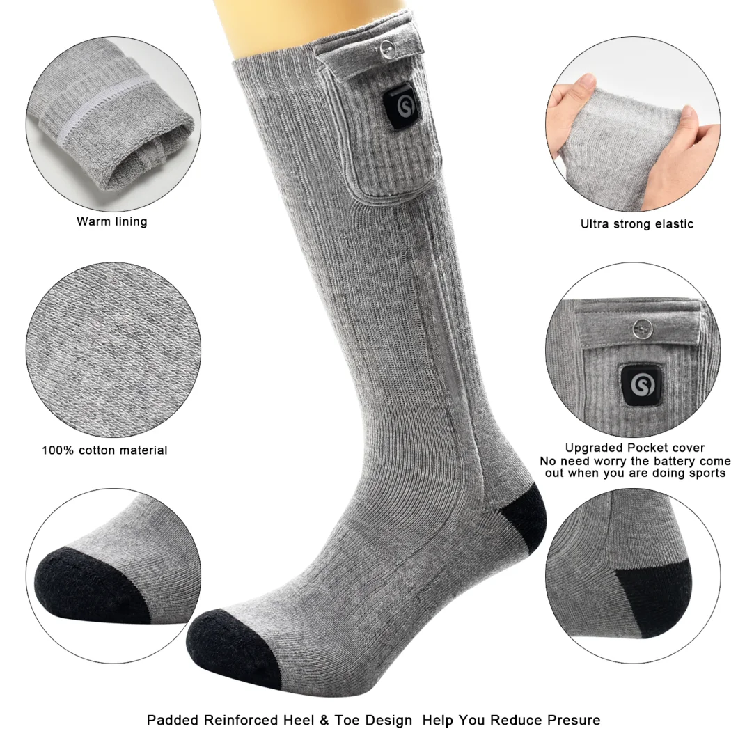 Battery Heated Sock Heating Sock for Outdoor Sports Use