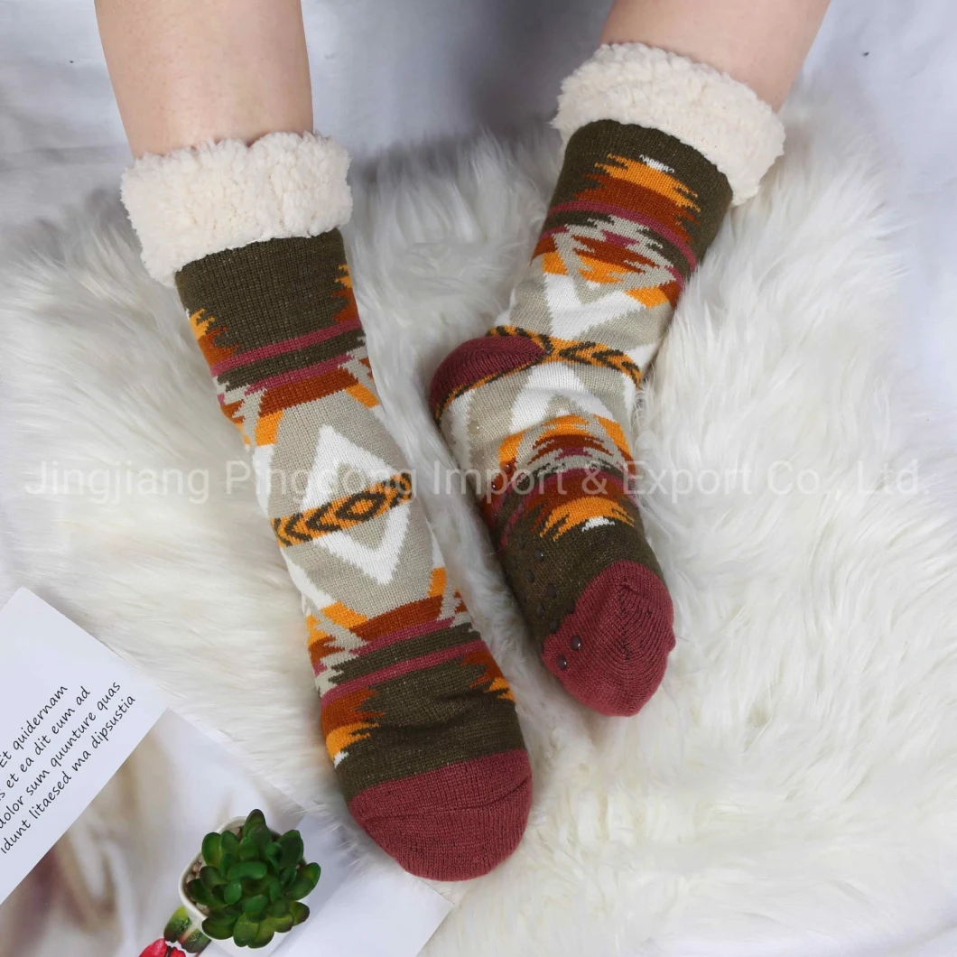 Wholesale Soft Winter Cozy Socks for Women Home Socks Floor Socks Fleece Lined Sherpa Socks