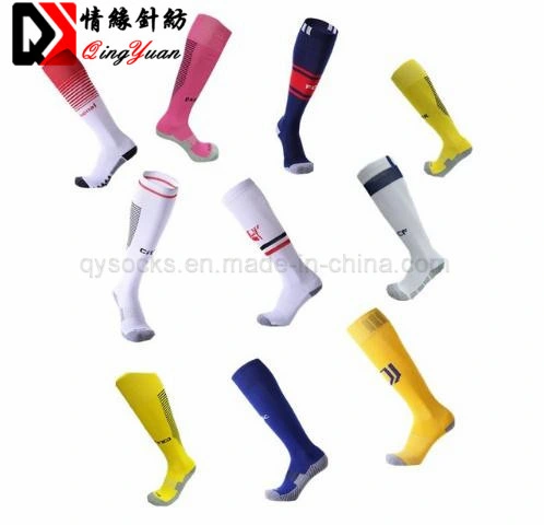 High Quality Men Professional Sports Football Club Soccer Socks Antibacterial Deodorant Breathable Knee High Compression Sock