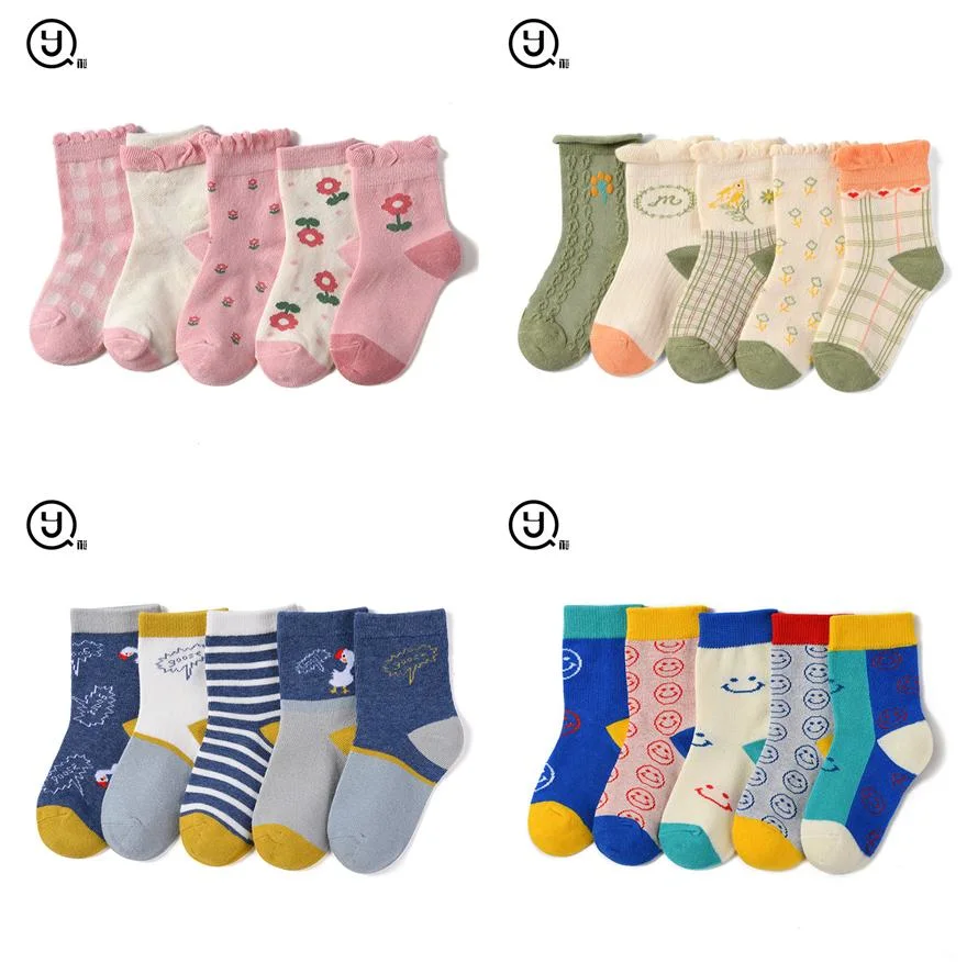 Baby and Kids Socks Cotton Custom Logo Grip Barre Trampoline Ankle Pilates Non Slip Yoga Socks for Women Short Non Slip Socks